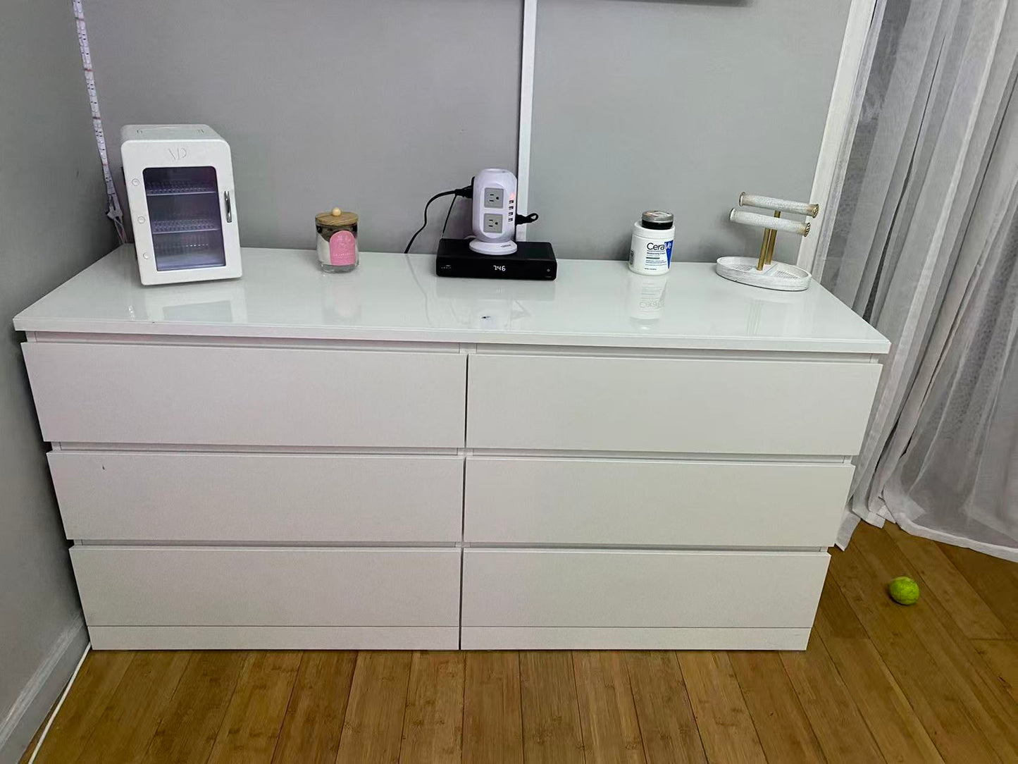 MALM 白色六抽屉斗柜