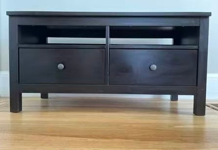 HEMNES Solid Wood TV Stand – 2 Drawers