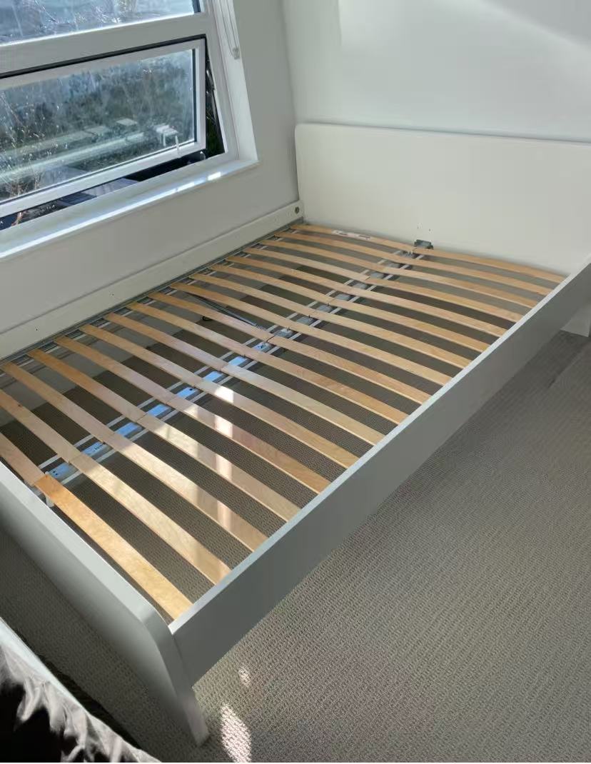 ASKROLL White Double Bed Frame