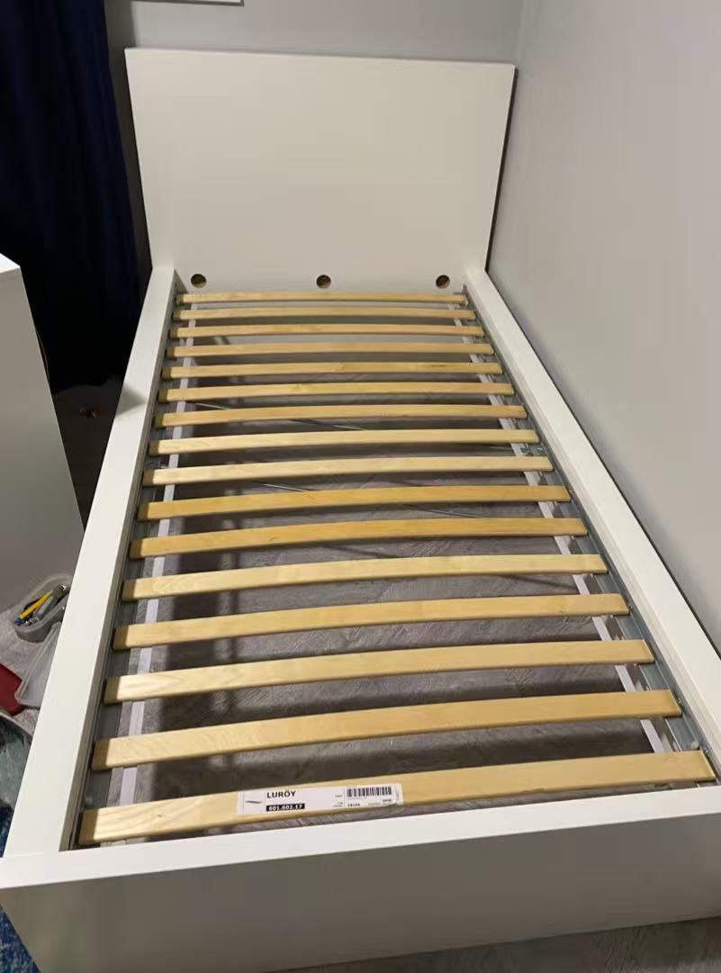 MALM White Twin Bed Frame