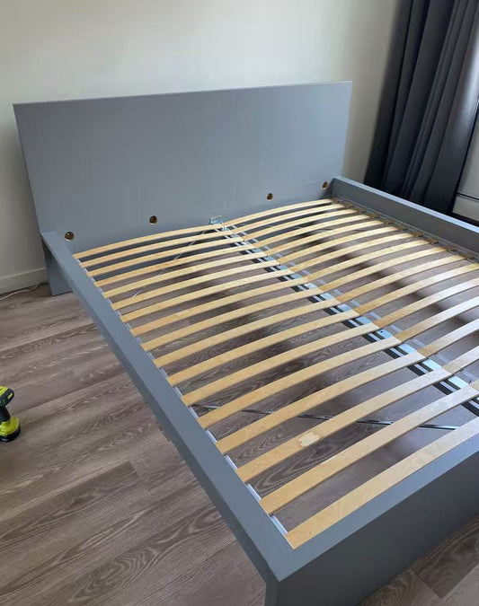 MALM Light Blue King Bed Frame