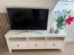HEMNES White 3-Drawer TV Stand
