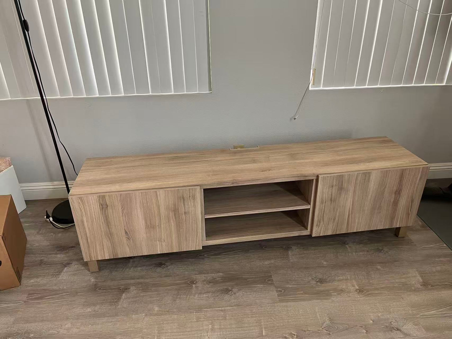 BESTA TV Stand with 3 Drawers