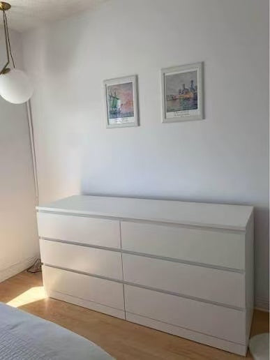 MALM 白色六抽屉斗柜