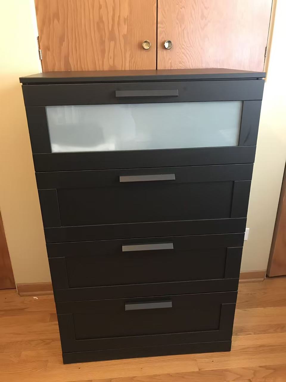 BRIMNES Black 4-Drawer Dresser