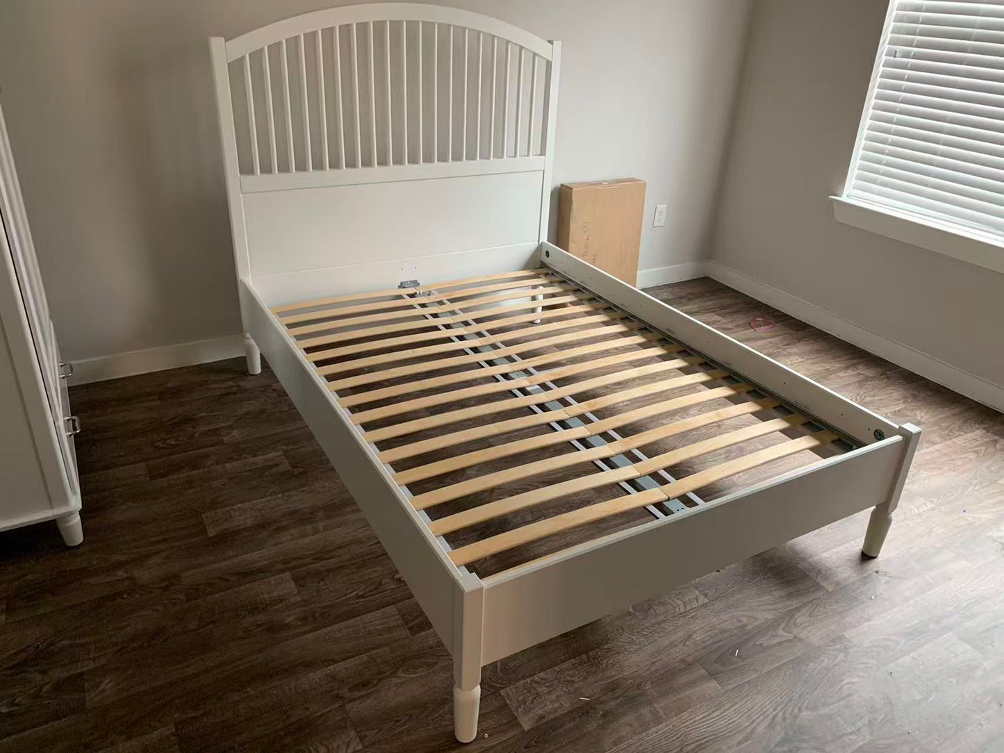 TYSSEDAL White Double Bed Frame