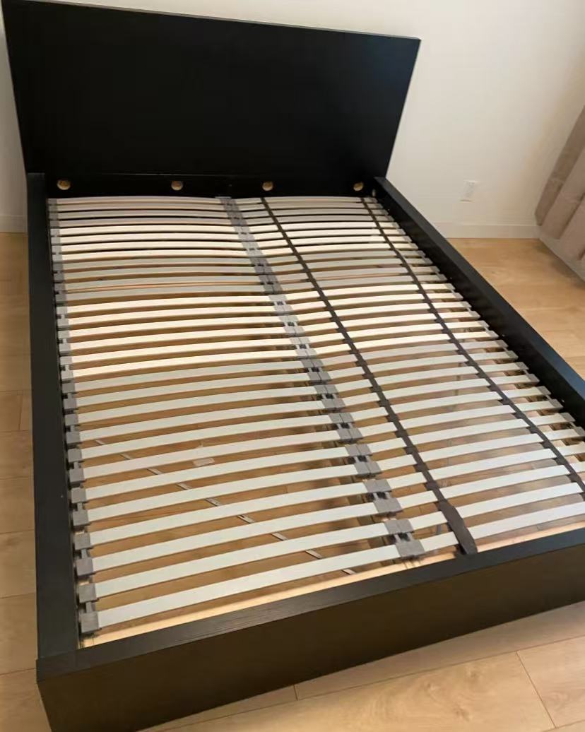 MALM Black Queen Bed Frame