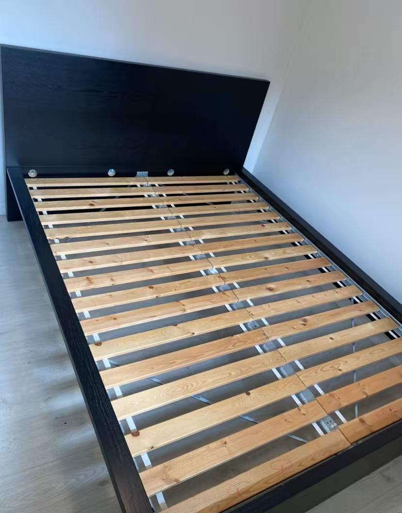 MALM Black Queen Bed Frame