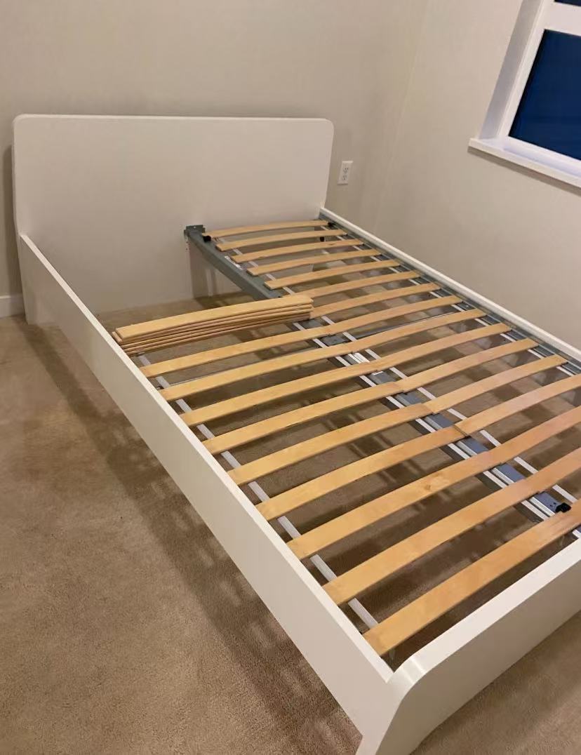 ASKROLL White Double Bed Frame