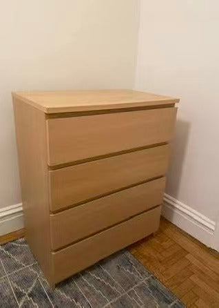 MALM 4-Drawer Dresser – Multiple Colors Available