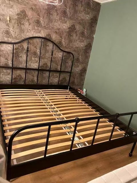 SAGSTUA Black Queen Bed Frame