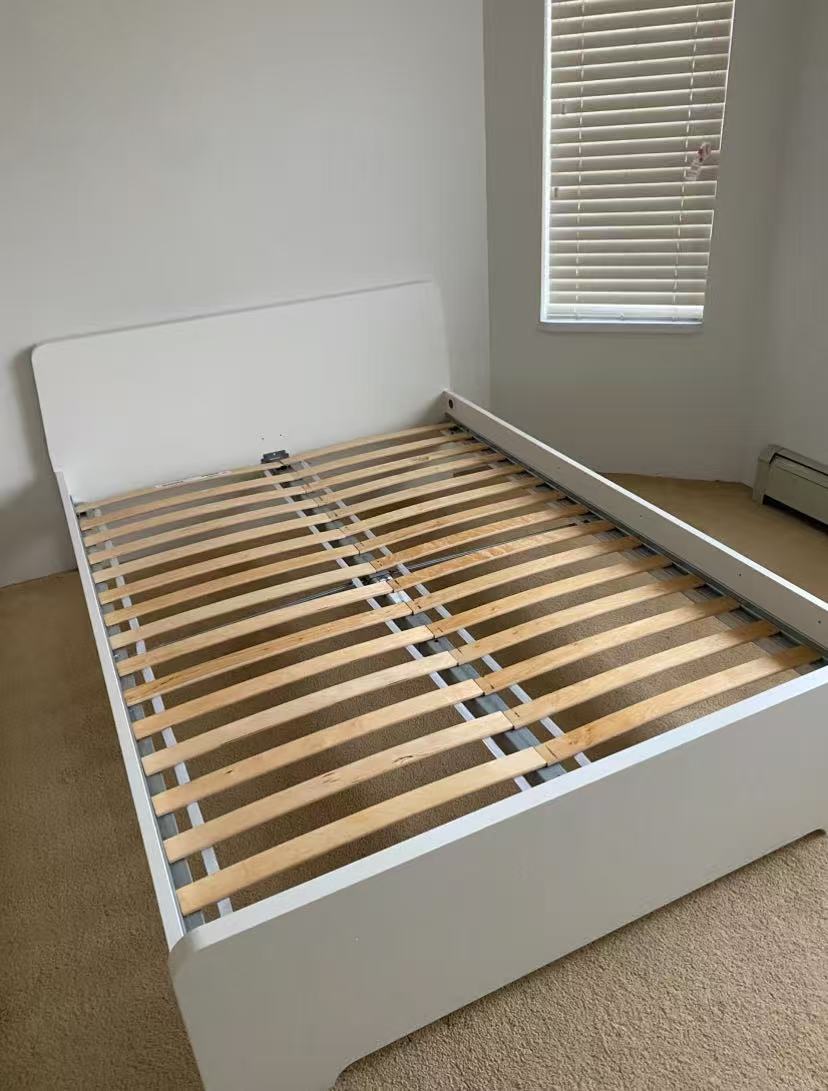 ASKROLL White Double Bed Frame