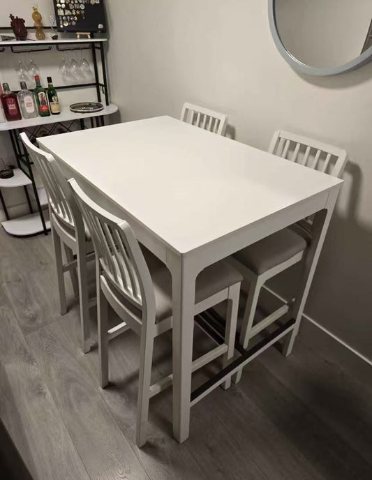Bar Height Dining Table with 4 Bar Stools